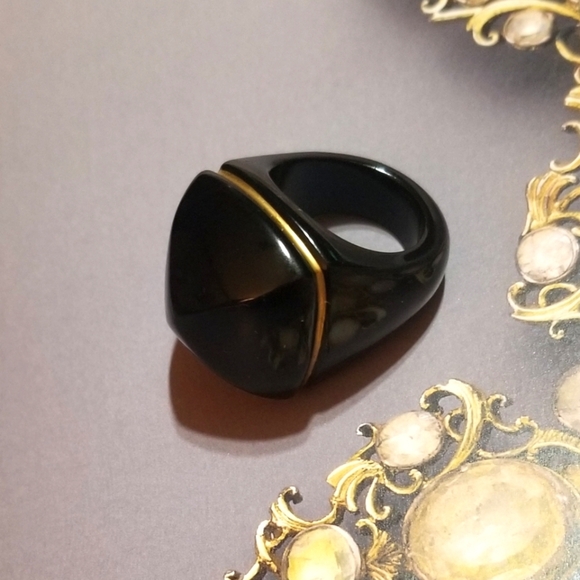 HP 🎉Baccarat Medicis Pop Ring in Black - Picture 8 of 8